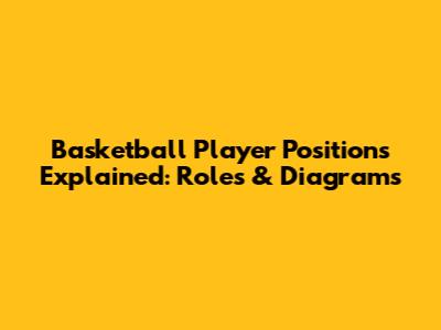 Basketball Player Positions Explained: Roles & Diagrams