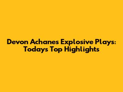 Devon Achane's Explosive Plays: Today's Top Highlights
