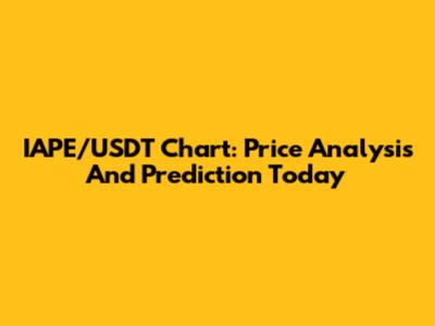IAPE/USDT Chart: Price Analysis And Prediction Today