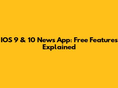 IOS 9 & 10 News App: Free Features Explained