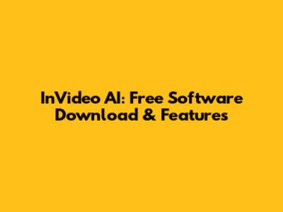 InVideo AI: Free Software Download & Features