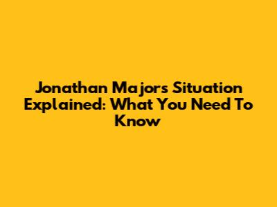 Jonathan Majors' Situation Explained: What You Need To Know