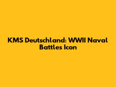 KMS Deutschland: WWII Naval Battles Icon