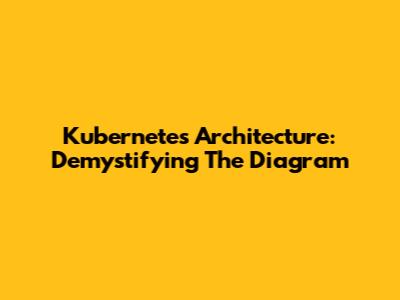 Kubernetes Architecture: Demystifying The Diagram