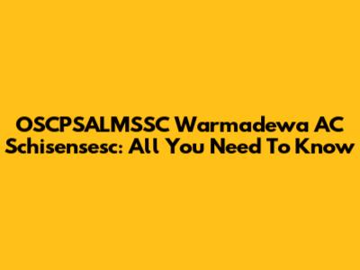 OSCPSALMSSC Warmadewa AC Schisensesc: All You Need To Know