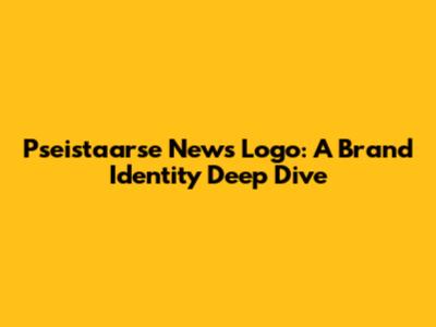 Pseistaarse News Logo: A Brand Identity Deep Dive