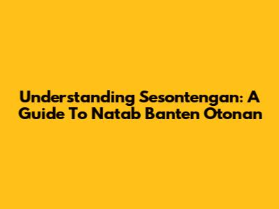 Understanding Sesontengan: A Guide To Natab Banten Otonan