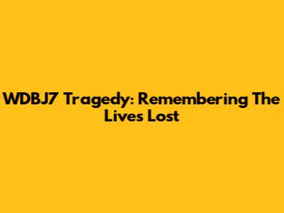 WDBJ7 Tragedy: Remembering The Lives Lost